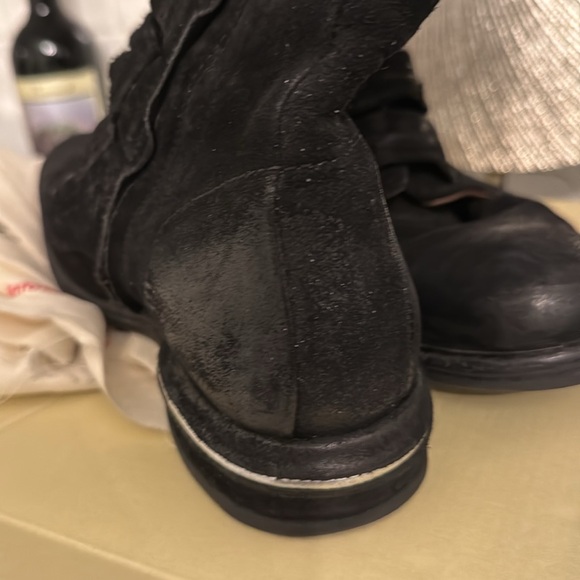 A.S.98 SUEDE /LEATHER DISTRESSED COMBATS 7.5 - Picture 3 of 7